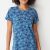 imperial blue whimsical floral