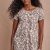 oatmeal heather stitched floral