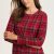 scarlet festive plaid