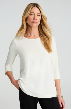 Wearever Ballet-Sleeve Crew-Neck Top