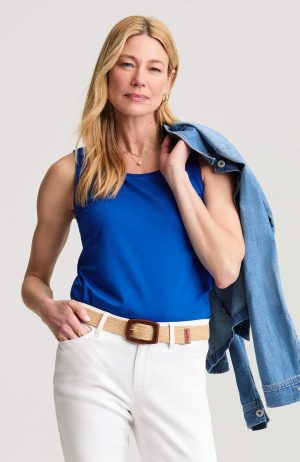 Pima-Stretch Knit Tank
