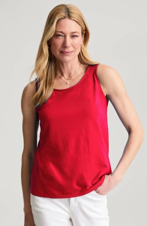 Pima-Stretch Knit Tank