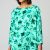 light enamel green dazzling floral