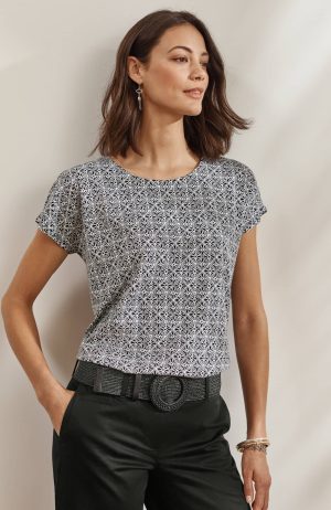 Luxe Supima Scoop-Neck Tee