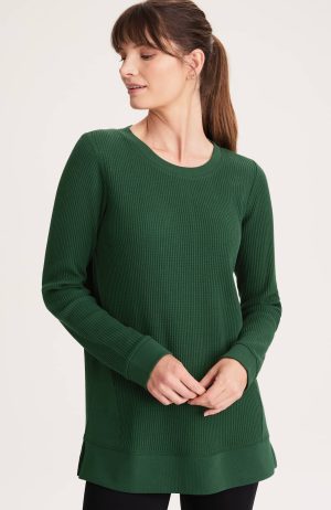 Fit Waffle-Textured Tunic