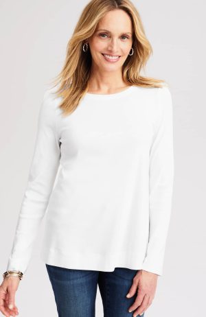 Pima Long-Sleeve Crew-Neck Tee