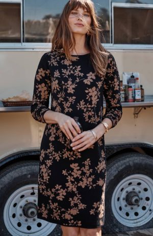 Jacquard Sweater Dress