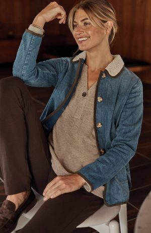 Pure Jill Denim Barn Jacket