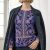 batik blue royal paisley