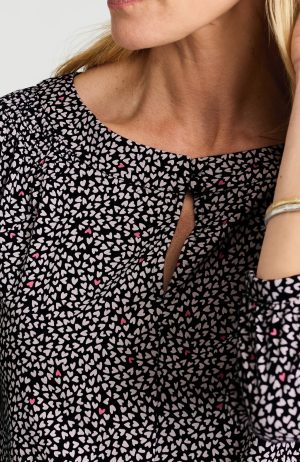 Printed Smocked Top