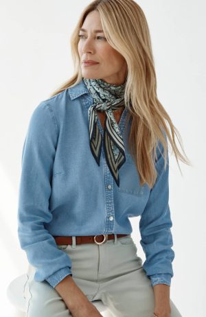 Indigo Tencel Lyocell Shirt