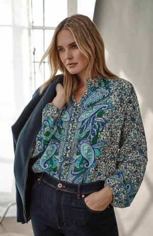 Placed-Paisley Top