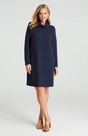Pure Jill Marled Cowl-Neck Dress