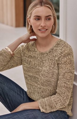 Marled Textured Sweater