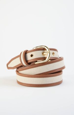 Leather & Canvas Belt