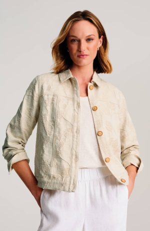 Pure Jill Tonal Jacquard Jacket