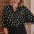 black stamped floret