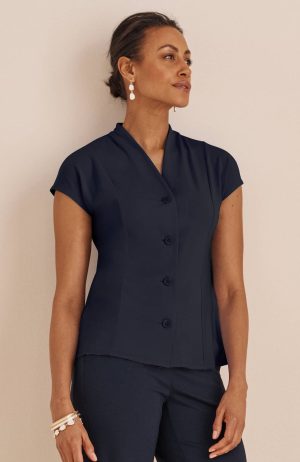 Wearever Knit Button-Front Top