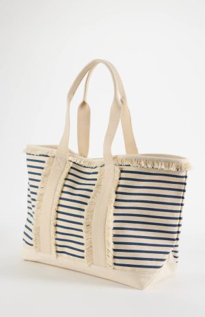 Fringed Canvas Tote
