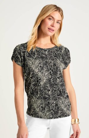 Shirred Sleeve Top