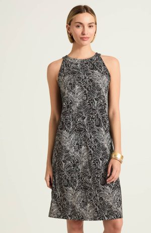 Printed A-Line Shift Dress