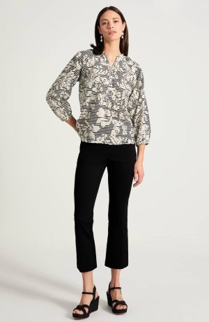 Printed Eyelet Top