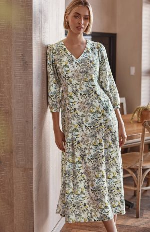 Linen A-Line Maxi Dress