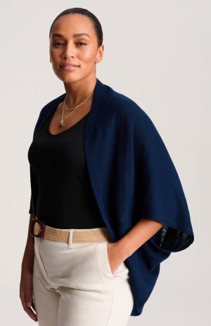 Lightweight Sweater-Knit Shrug