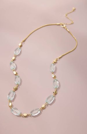 Quartz Station Necklace