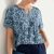 light blue floral batik mix