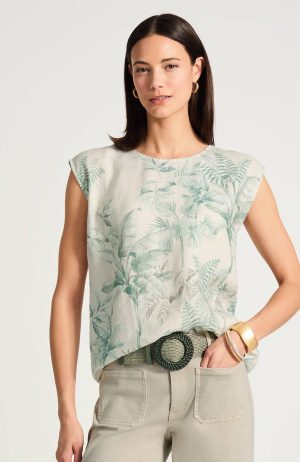 Linen Printed Tee